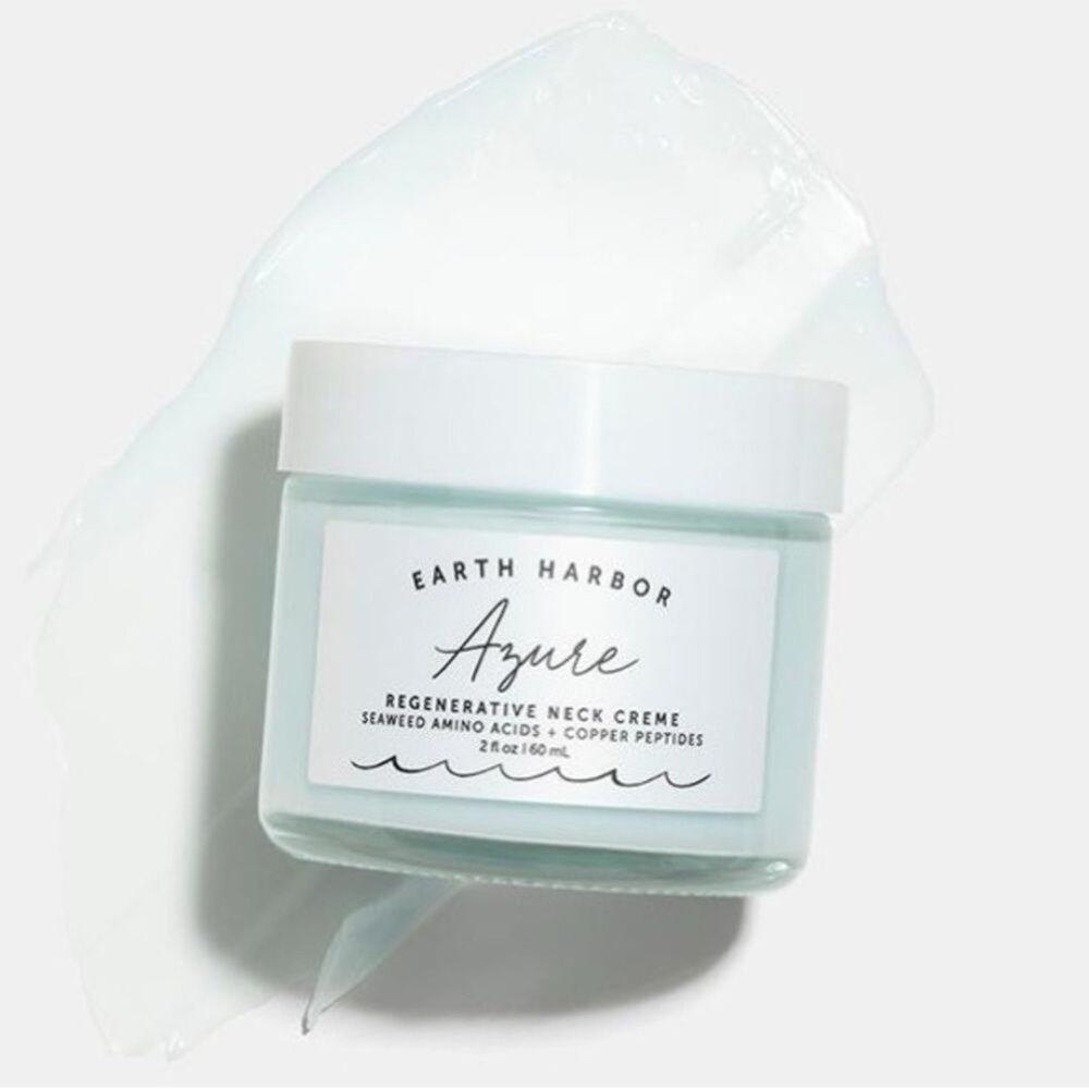 Earth Harbor AZURE Regenerative Neck Creme - Seaweed Amino Acids Copper Peptides